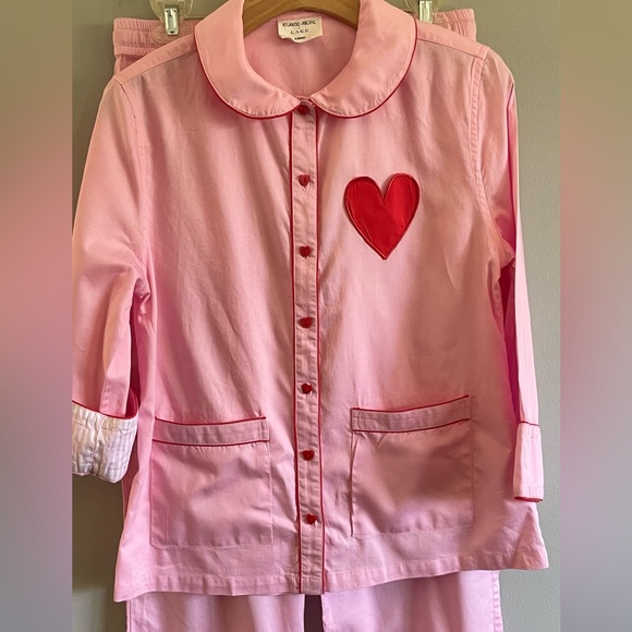LAKE Pajamas Margot Pants Set in Primrose Pink Size XS - Picture 9 of 9